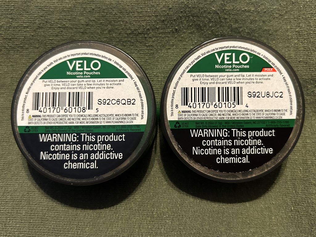 velo wintergreen bottom of the can