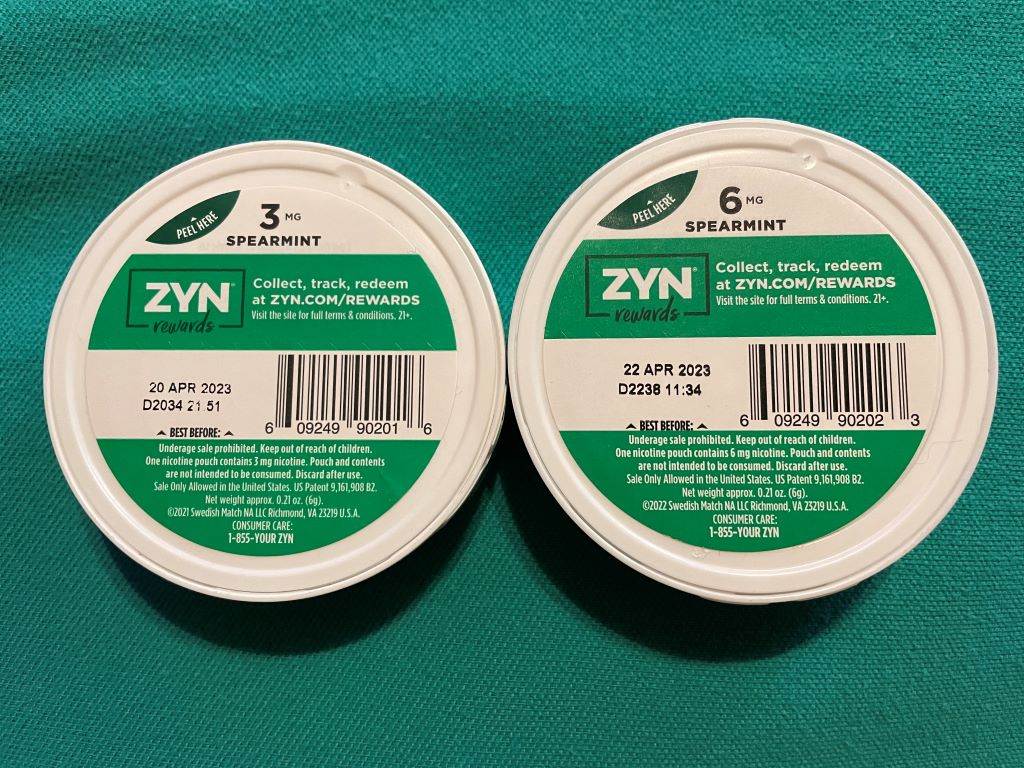 Zyn Spearmint Bottom of can